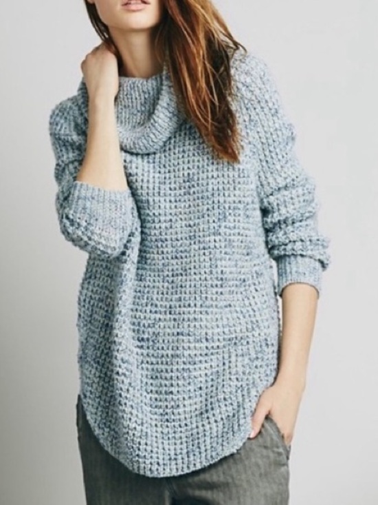 Free People Sweaters - Free People Chunky Knit Wool/Linen Blend Sweater